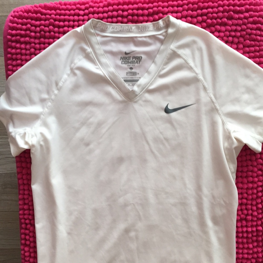 Nike pro combat dri fit fitted active work out top